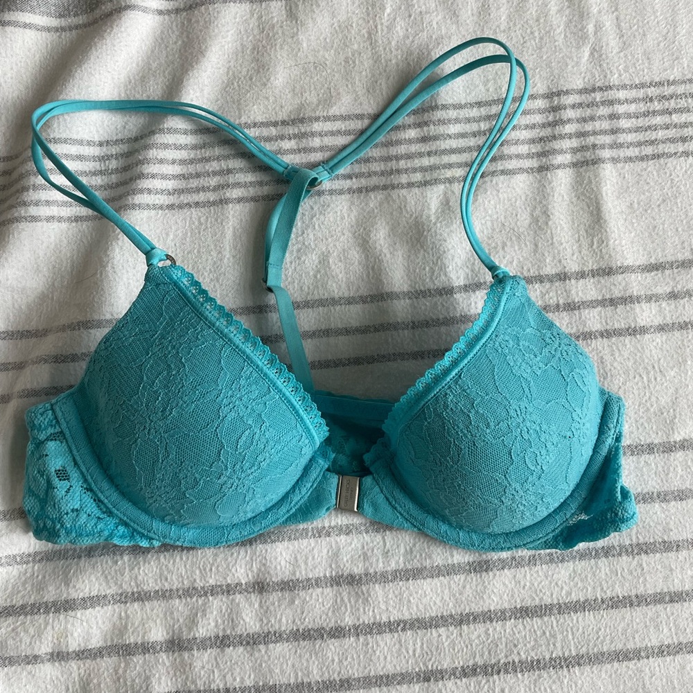 lightly lined racerback bra front clasp